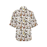 Giraffe Pattern Print Design 05 Women's All Over Print Hawaiian Shirt