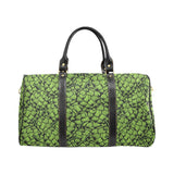 Green hop pattern Travel Bag