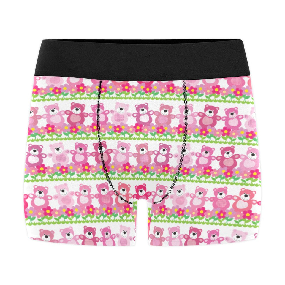 Teddy Bear Pattern Print Design 04 Men's All Over Print Boxer Briefs Men's Underwear