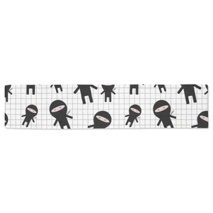 Ninja pattern plaid background Table Runner