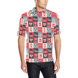 British Pattern Print Design 05 Men's All Over Print Polo Shirt