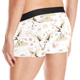 Beautiful Japanese cranes pattern Men's All Over Print Boxer Briefs Men's Underwear