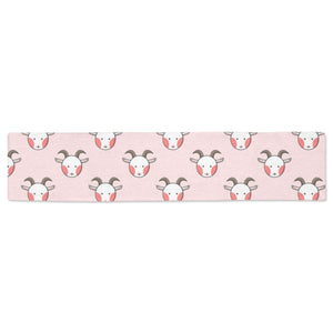 Cute goat pattern Table Runner