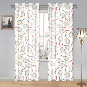 Tennis Pattern Print Design 04 Gauze Curtain