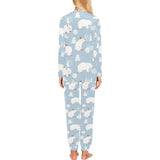 Cute polar bears Christmas decoration pattern Women's All Over Print Pajama Set