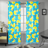 Duck Pattern Print Design 04 Gauze Curtain