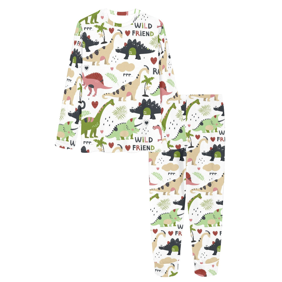 Cute dinosaurs pattern Women's All Over Print Pajama Set