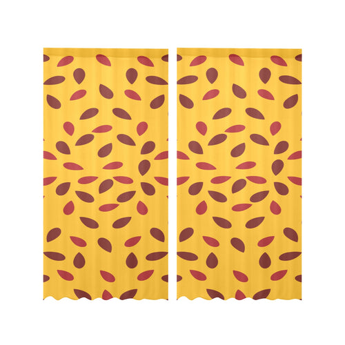 Passion fruit texture Gauze Curtain