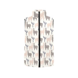 Llama Alpaca pattern Men's Padded Vest