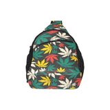 Canabis Marijuana Weed Pattern Print Design 02 All Over Print Chest Bag
