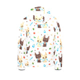 Cute Chihuahua dog pattern Kids' Boys' Girls' Padded Hooded Jacket