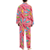 Colorful wrapped candy pattern Men's Long Pajama Set
