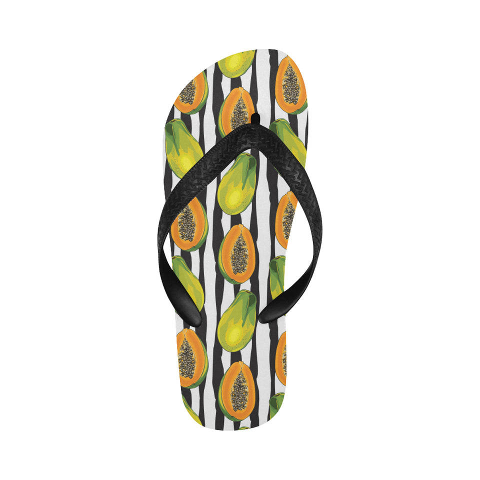 papaya design pattern Unisex Flip Flops