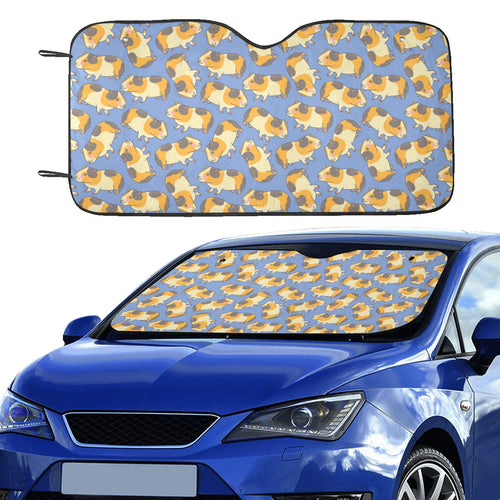 Guinea Pig Pattern Print Design 02 Car Sun Shade