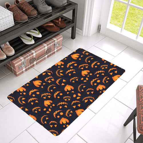 Halloween pattern Pumpkin background Doormat