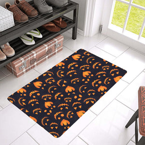 Halloween pattern Pumpkin background Doormat