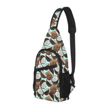 Coconut Pattern Print Design 03 All Over Print Chest Bag