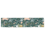 dinosaurs tropical leaves flower pattern Table Runner