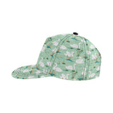 White swan lake pattern All Over Print Snapback Cap