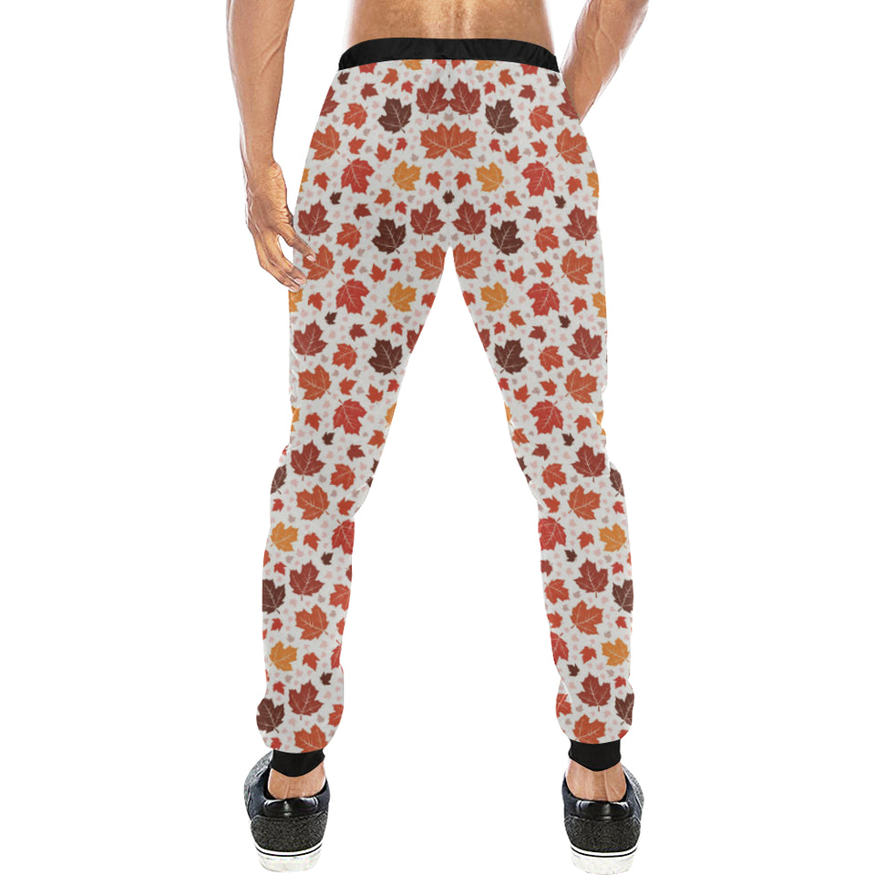 Colorful Maple Leaf pattern Unisex Casual Sweatpants