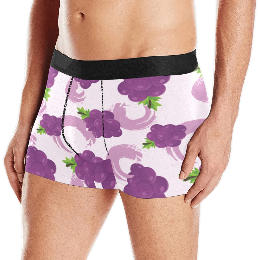 Cute Grape pattern Men's All Over Print Boxer Briefs Men's Underwear