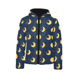 Moon star pattern Kids' Boys' Girls' Padded Hooded Jacket