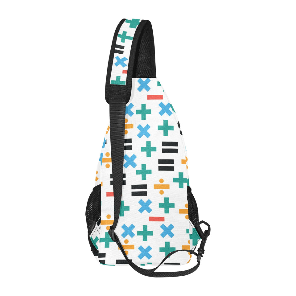 Math Pattern Print Design 05 All Over Print Chest Bag