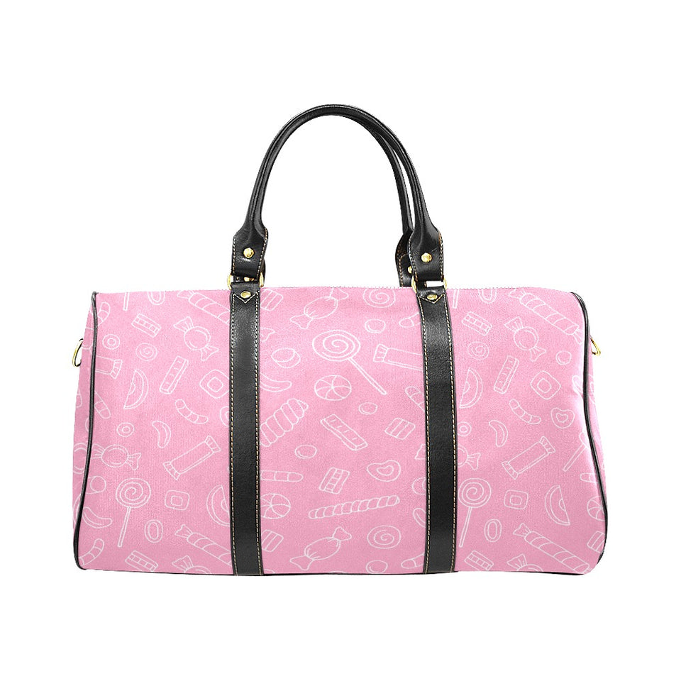 Sweet candy pink background Travel Bag