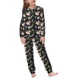 Hummingbird Pattern Print Design 03 Kids' Boys' Girls' All Over Print Pajama Set