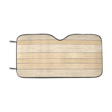 Wood Printed Pattern Print Design 01 Car Sun Shade