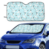 Seagull Pattern Print Design 01 Car Sun Shade