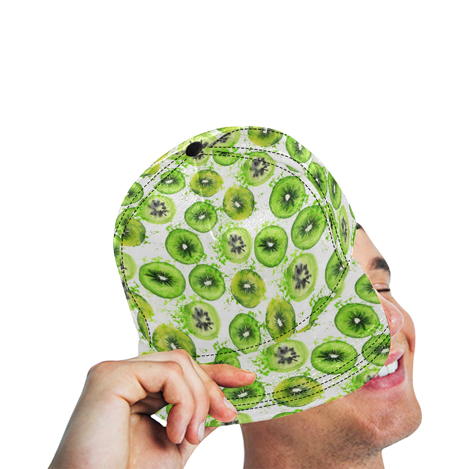 Watercolor kiwi pattern All Over Print Snapback Cap