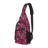 Lips Pattern Print Design 03 All Over Print Chest Bag