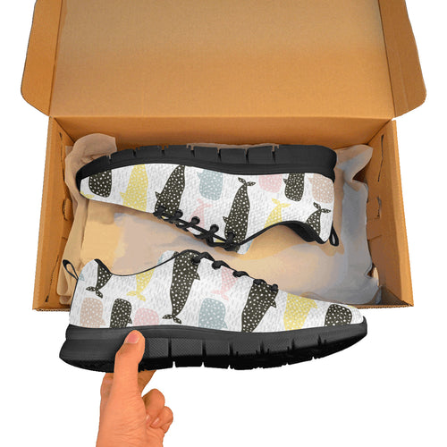 Whale dot pattern Women's Sneaker Shoes