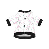 Cute poodle dog star pattern All Over Print Pet Dog Round Neck Fuzzy Shirt
