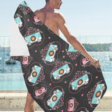 Camera Pattern Print Design 04 Beach Towel