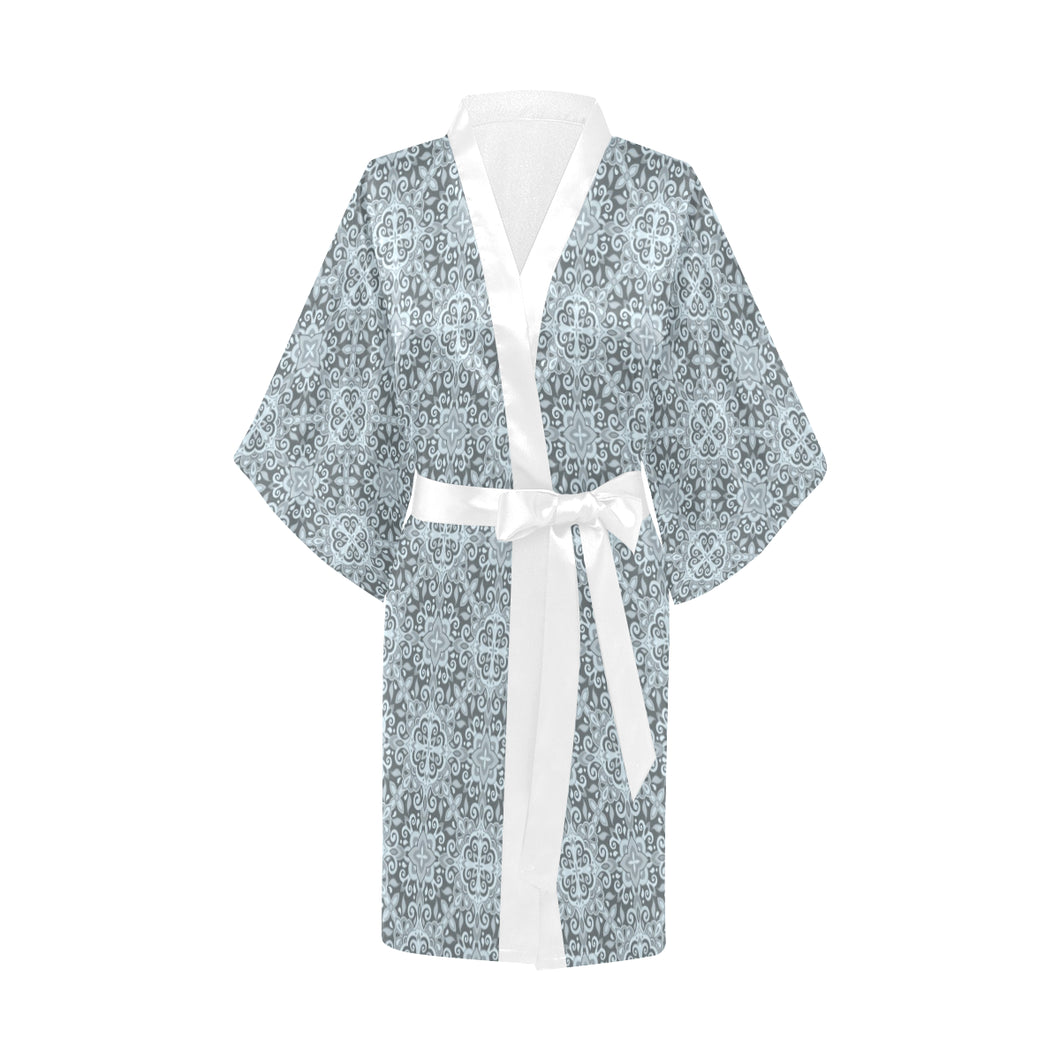 Traditional indian element pattern Women's Short Kimono Robe