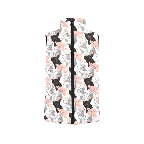Pig Pattern Print Design 05 Men's Padded Vest