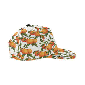 Oranges pattern background All Over Print Snapback Cap