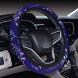 Cute owls pattern boho style ornament Car Steering Wheel Cover