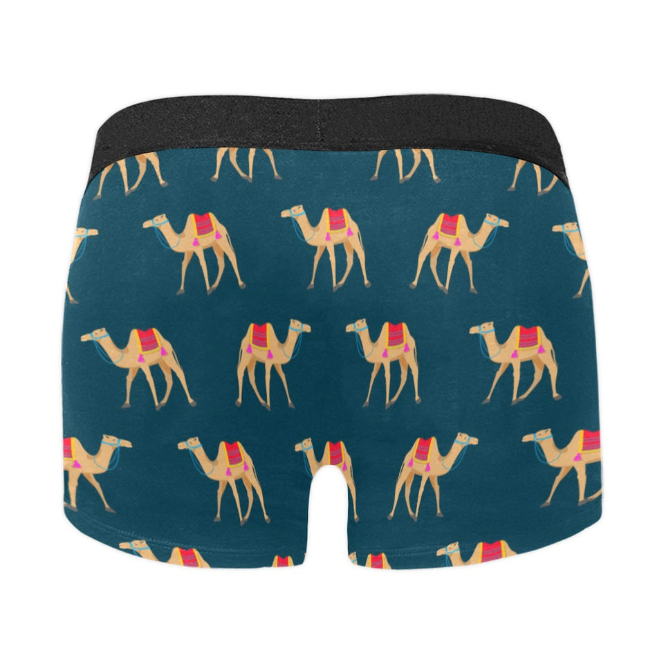 Camel pattern blue blackground Men's All Over Print Boxer Briefs Men's Underwear