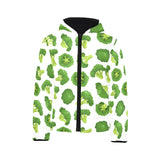 Cute broccoli pattern Kids' Boys' Girls' Padded Hooded Jacket