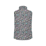 Ostrich Pattern Print Design 01 Men's Padded Vest