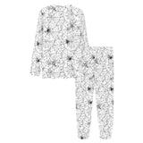 Spider web cobweb pattern Women's All Over Print Pajama Set