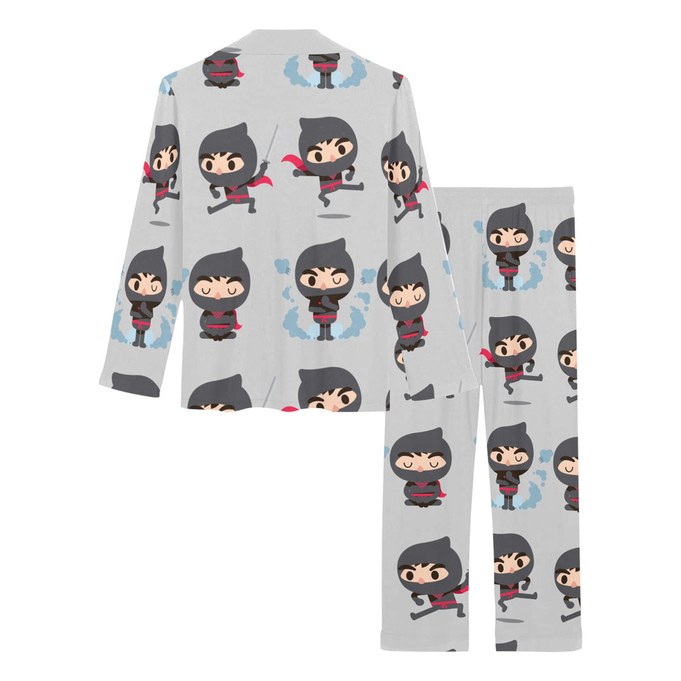 Cute ninja pattern Women's Long Pajama Set