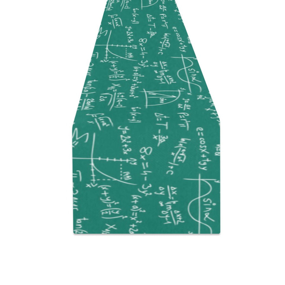 Math Pattern Print Design 01 Table Runner