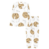 Sketch style cookie pattern Women's All Over Print Pajama Set