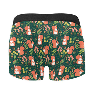Squirrel Pattern Print Design 03 Men's All Over Print Boxer Briefs Men's Underwear