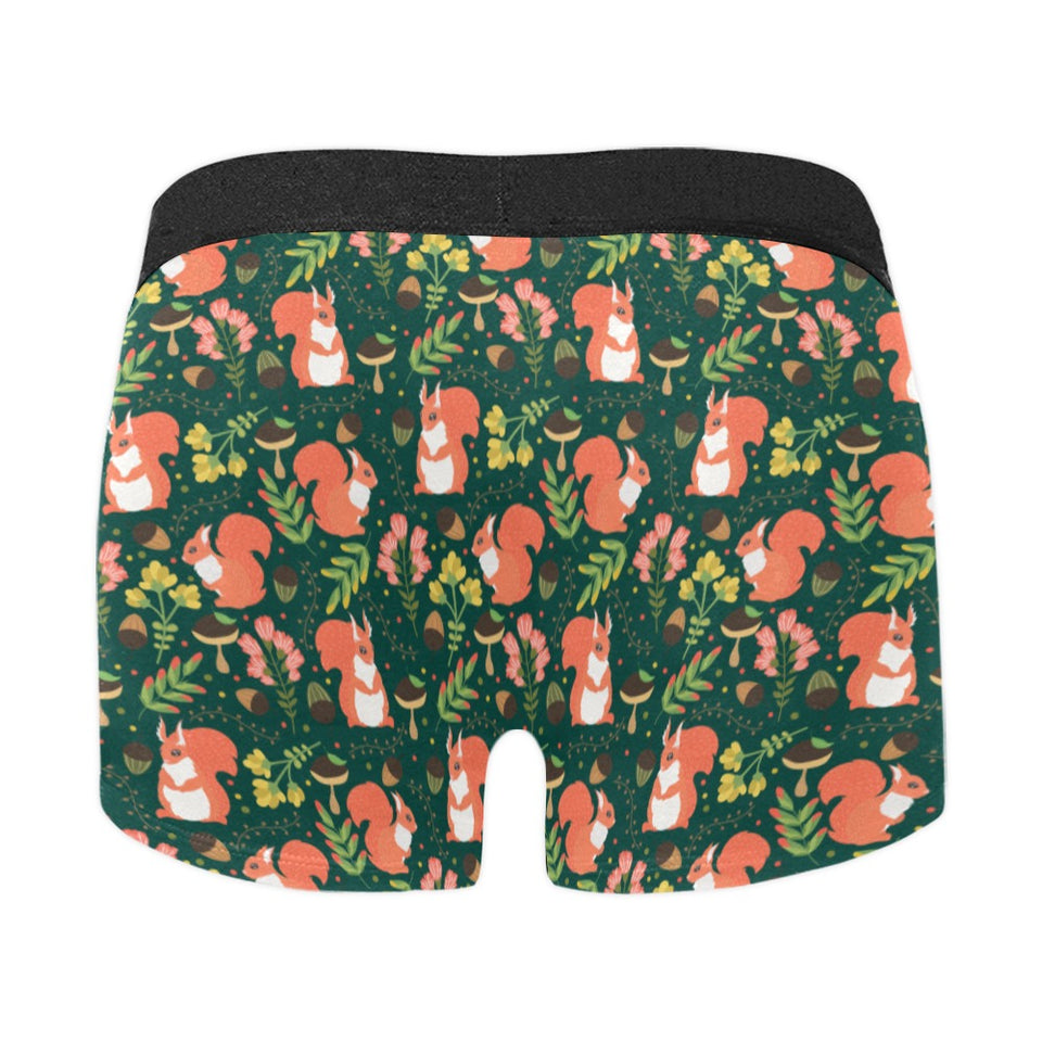 Squirrel Pattern Print Design 03 Men's All Over Print Boxer Briefs Men's Underwear