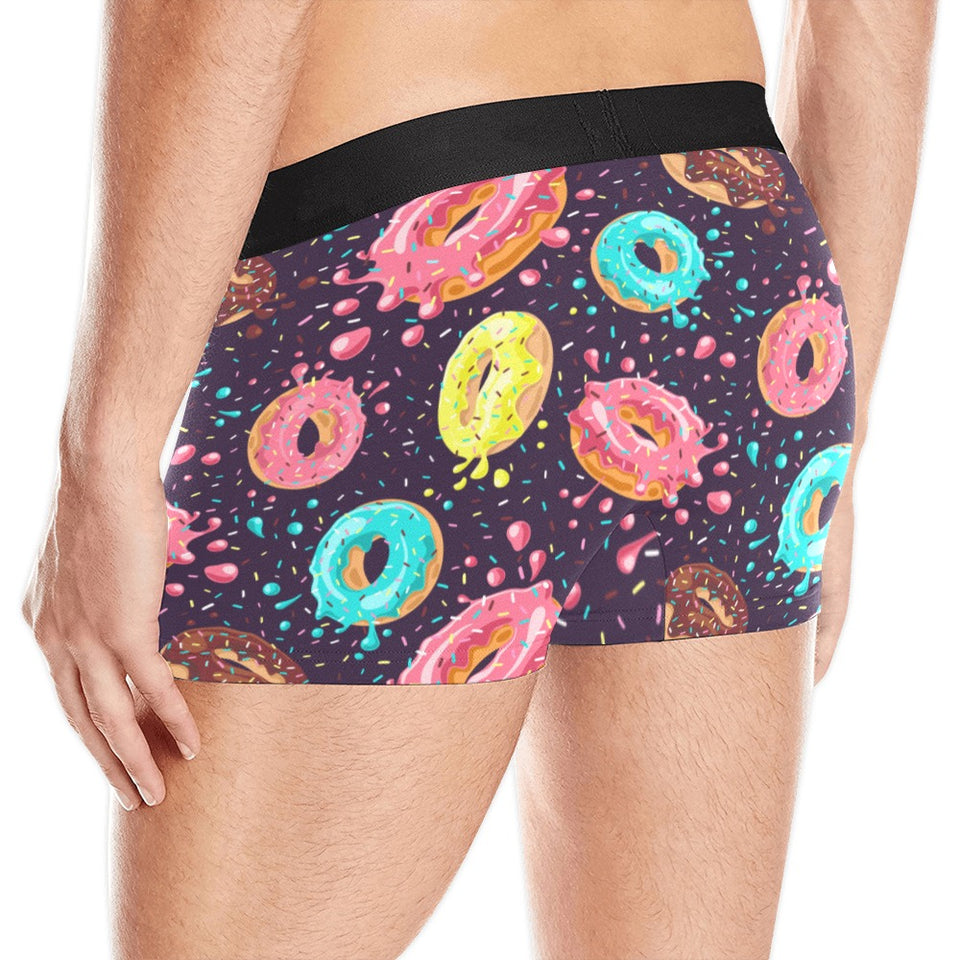 Colorful donut glaze pattern Men's All Over Print Boxer Briefs Men's Underwear